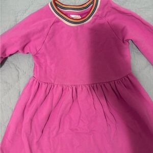 Hannah Andersson Pink Long-Sleeve Kids Dress